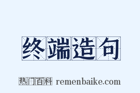 终端造句是什么意思的图片